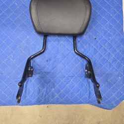 Black Detachable Tall Boy Sissy Bar Backrest for Harley® Touring '09-'25