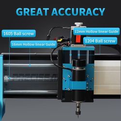 270]CNC Router Machine with PreciseaMAX Ball Screw 500W Spindle 3 Axis All Metal Carving Milling Machine High Speed Wood Metal Acrylic PCB MDF Working