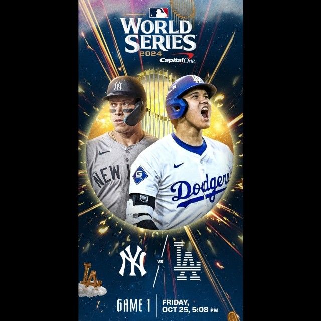World Series Game 1 Friday 10/25/2024 Dodgers vs. Yankees 2 Aisle Seats On Loge 152 Row E. $1500 EACH