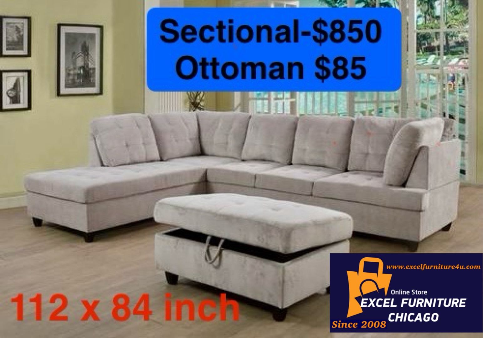 🌼FREE DELIVERY🌼Brand New Sectional Sofa Couch
