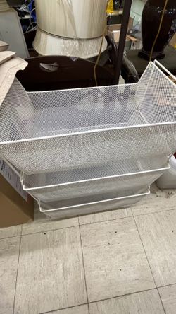 Metal storage bins