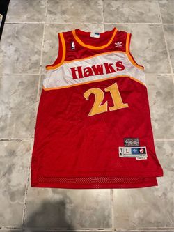 Dominique Wilkins #21 Atlanta Hawks Adidas HWC Basketball Jersey Men’s Large