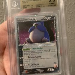BGS 9.5 Team Rockets Snorlax 