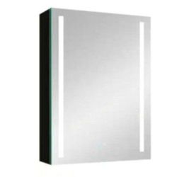 Xspracer 20" X 30" Medicine Cabinet In Black With LED Light And Mirrored Interior