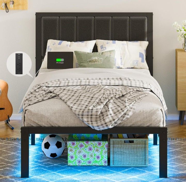 LED Bed Frame Twin! NEW!! $49