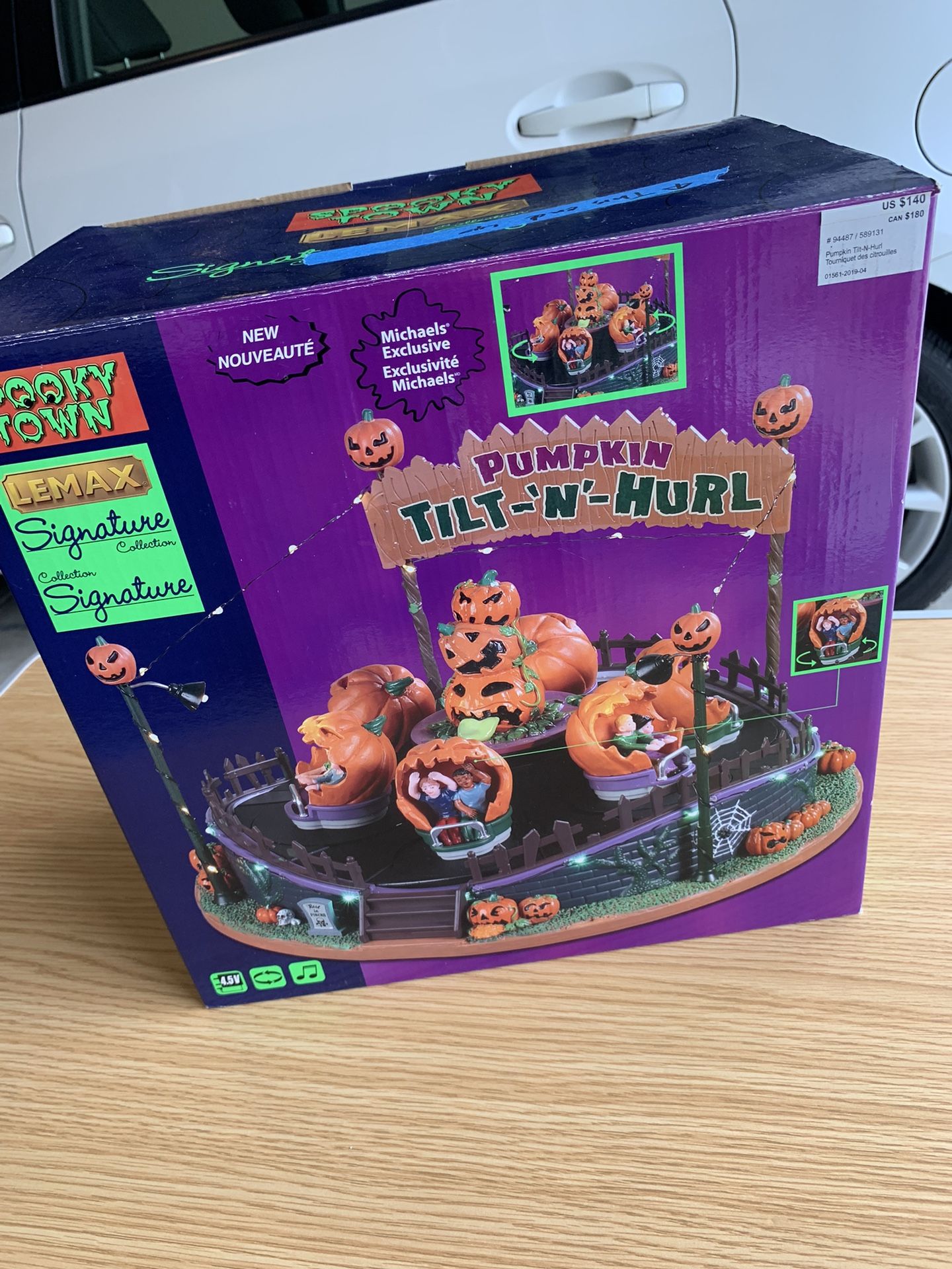 Lemax Spooky Town Pumpkin Tilt A Hurl