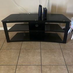 Black Glass Table