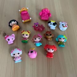 Lalaloopsy Mini Figure Minifigures LOT Girls Pets Furniture Accessories 