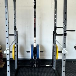 Power Cage with Lat Pulldown Attachment—Mint Condition!!