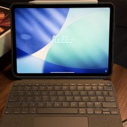 Apple iPad Pro (M1) 128GB Wi‑Fi + Apple Pencil + Logitech Combo Touch Keyboard Case – Excellent Condition