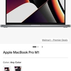 MacBook Pro M1 chip 2021 500 Gb 16 inch