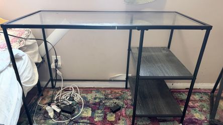Glass desk