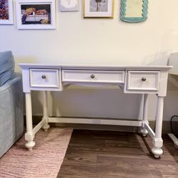 Legacy Classic Madison White Wood Desk with Built-In Outlet – 48”W