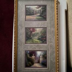 Thomas Kinkade Lithograph Trio Passages Of Summer With Certificate Of Authenticity