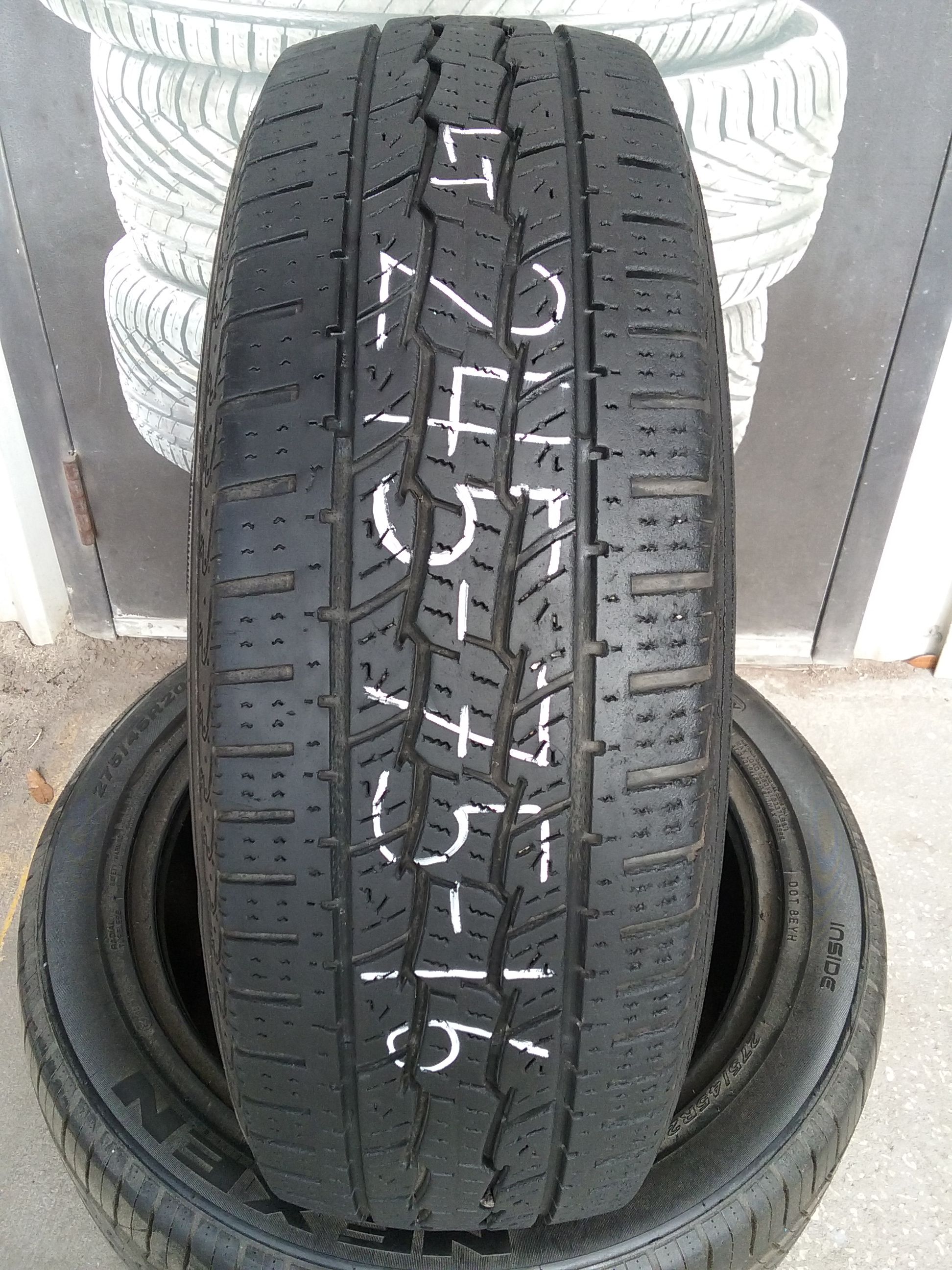 One used 245 75 16 LT (Light Truck) General Grabber tire