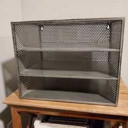3 Shelf File Holder - Metal