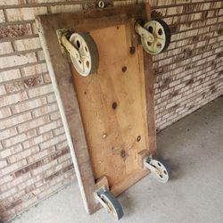 Heavy Duty Wood Dolly Cart