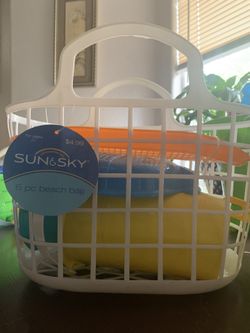 6 pc beach bag