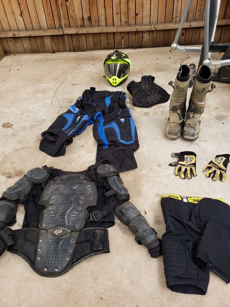 Motorcycle gear all together