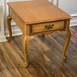 Oak End Table