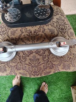 Dual Suction Cup Grab Bar Handle