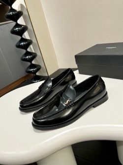YSL Men’s Leather Shoes With Box 2026 New