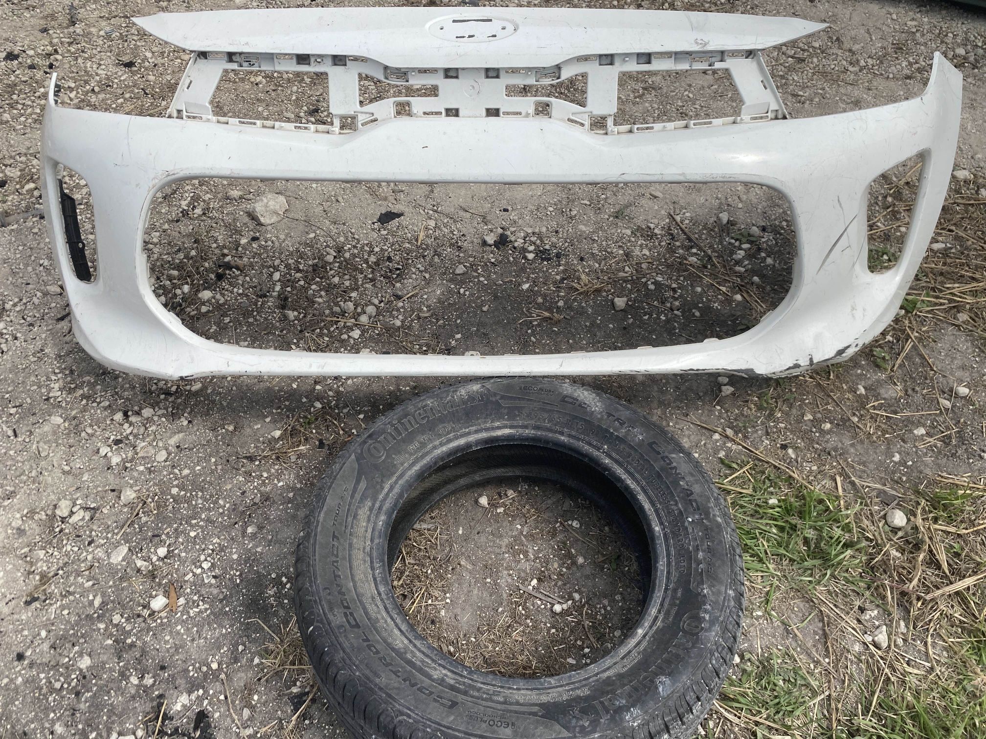 2018-2020 White Kia Rio Front Bumper OEM BAM45PA