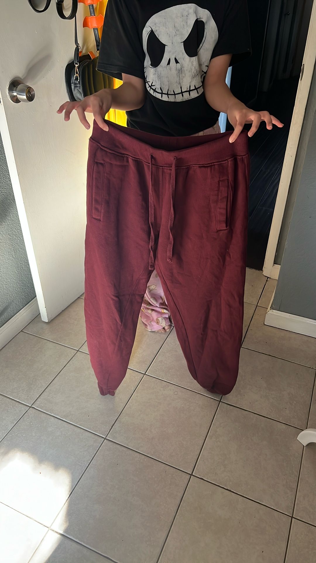 Burgundy Sweatpants