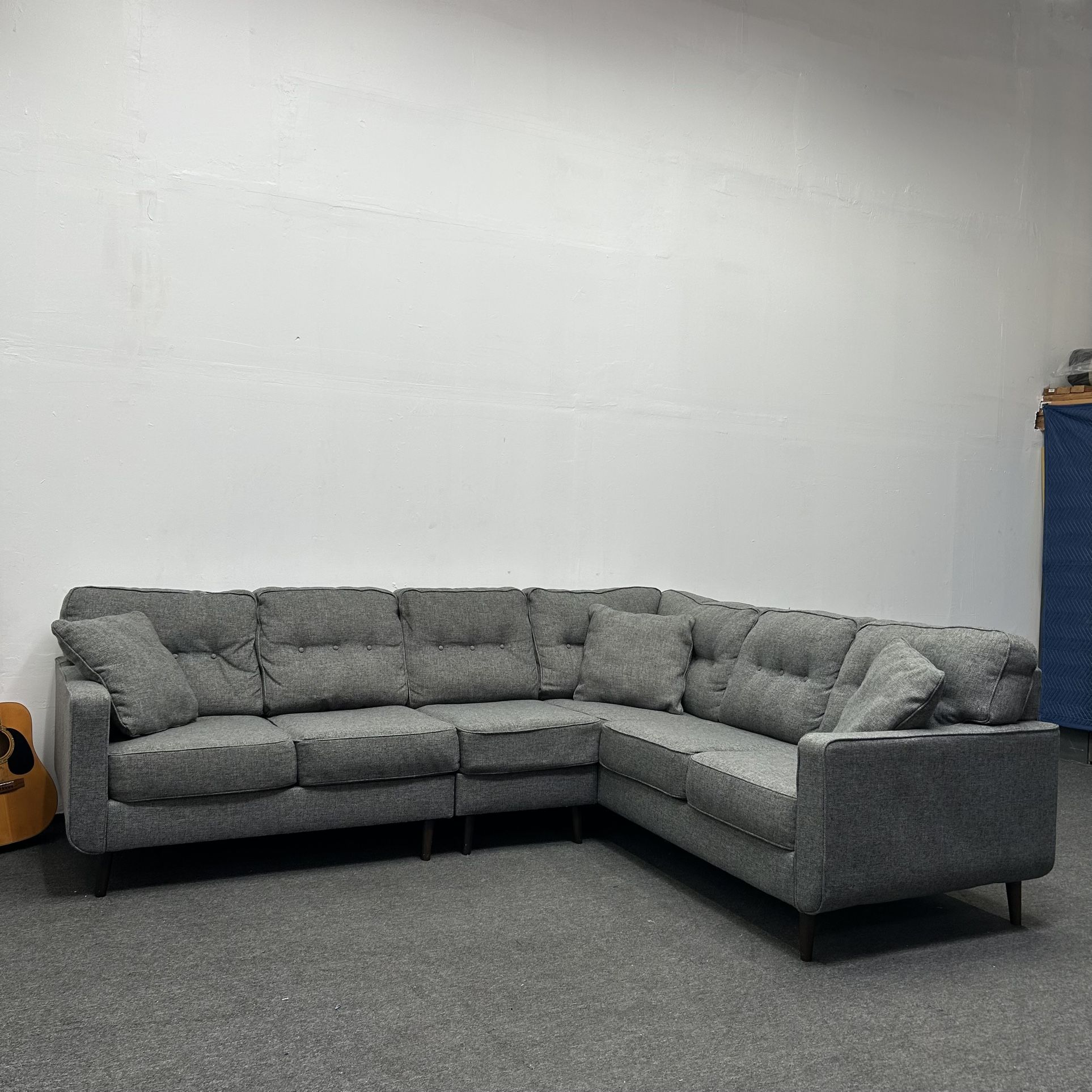 modern Ashley Charcoal Gray 3 piece Sectional Couch. We Can Deliver And Setup
