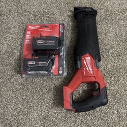Cordless SawZall and Pack of M18 Lithium Batteries 