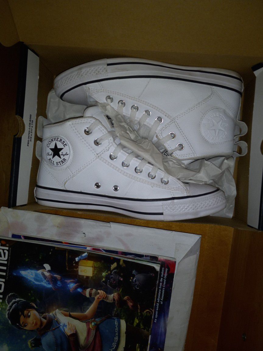 New White Chuck Taylor's