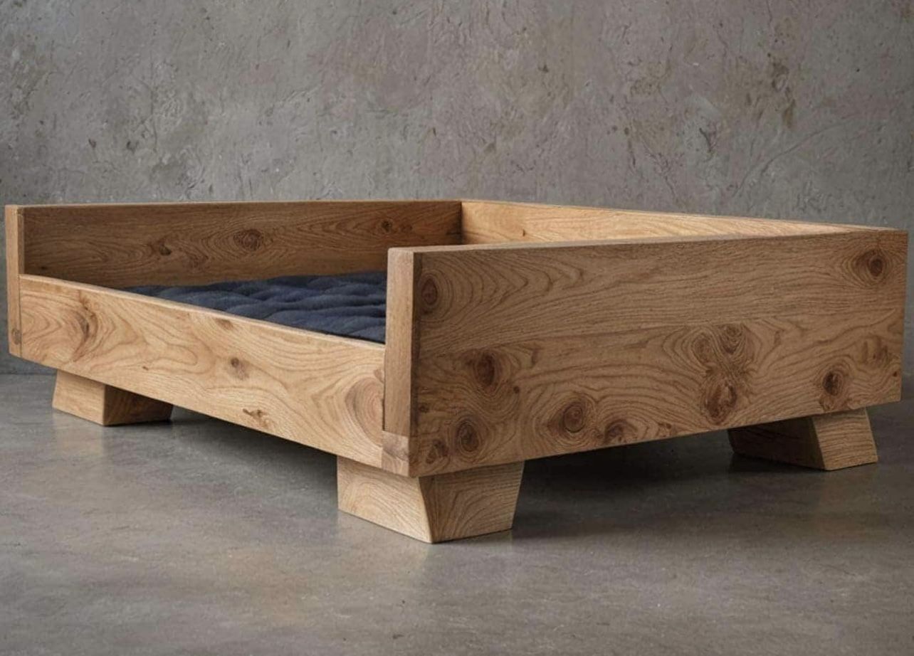 Solid Wood Dog Bed