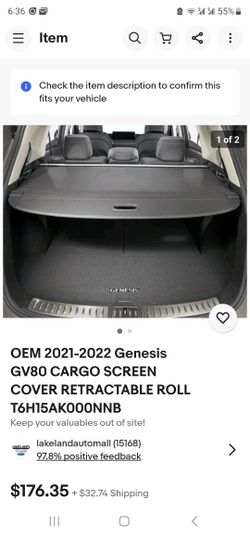 ORIGINAL 2022  GV80 REAR CARGO COVER 