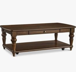Flexsteel Riverstone Rectangular Coffee Table with Casters