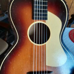 Vintage 1940s Telleno Acoustic Guitar