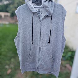 Men's Hoodie Sleeveless Gym Sweater Sweater