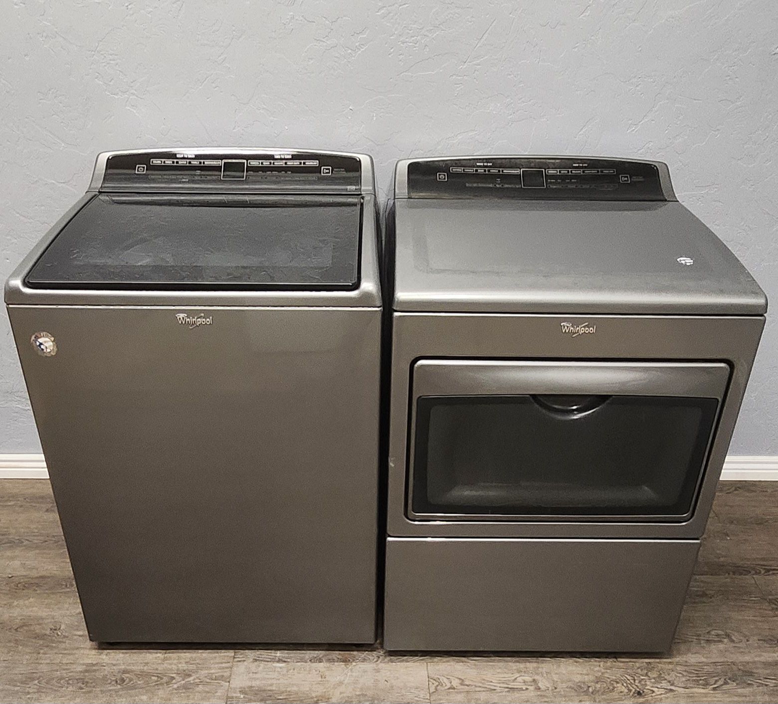 Whirlpool 4.8 CU. Ft. Washer WTW7500GC2 & 7.4 Cu. Ft. Electric Dryer WED7500GC0