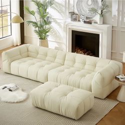 3 piece leather sectional sofa  L shaped