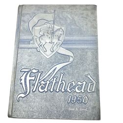 1950 Flathead High School Yearbook from Kalispell, Montana Hardcover