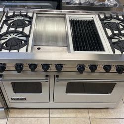Viking 48” Dual Fuel Range White  Stainless Steel 
