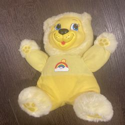 Vintage Yellow Baby’s N Things Teddy Bear 