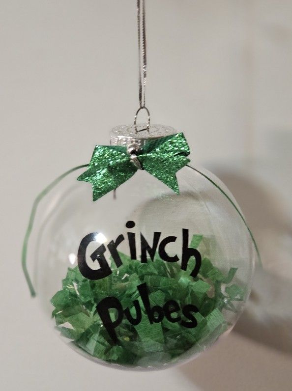 Homemade Grinch Ornament