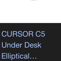 CURSOR C5 Under Desk Elliptical...
