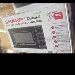 Sharp 24.6 in. Electric Microwave in Black with Convection