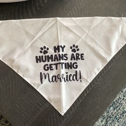 Dog wedding bandana 