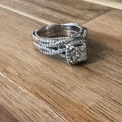 Verragio Designer Engagement Ring + Wedding Band 