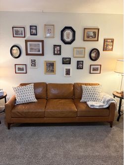 Genuine leather sofa