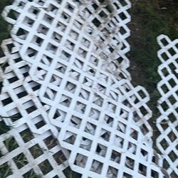White Plastic Lattice Panels