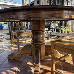 Solid Oak 48 Inch Table