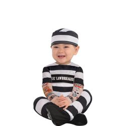 Baby Li'l Lawbreaker Prisoner Costume